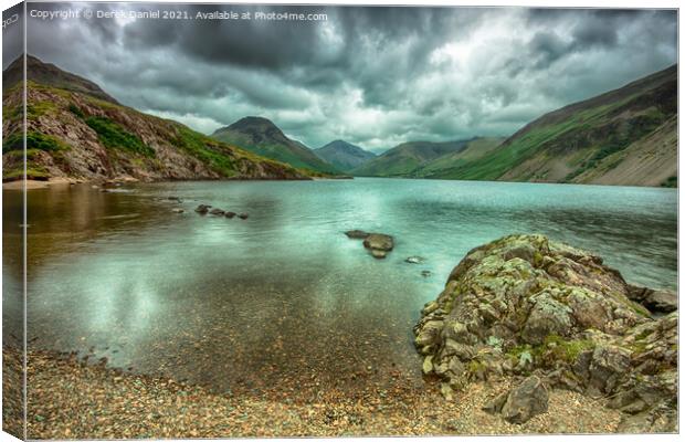 cloudy day at Wastwater in the Lake District #4 Canvas Print by Derek Daniel