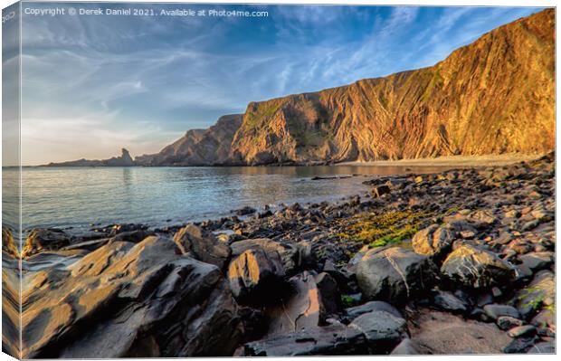 Hartland Quay #5, Devon  Canvas Print by Derek Daniel