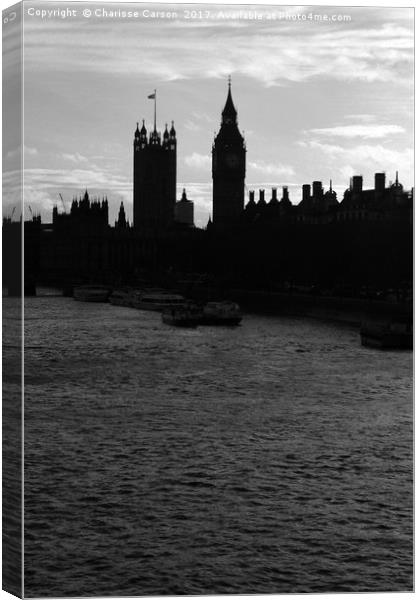 A nightly Thames  Canvas Print by Charisse Carson