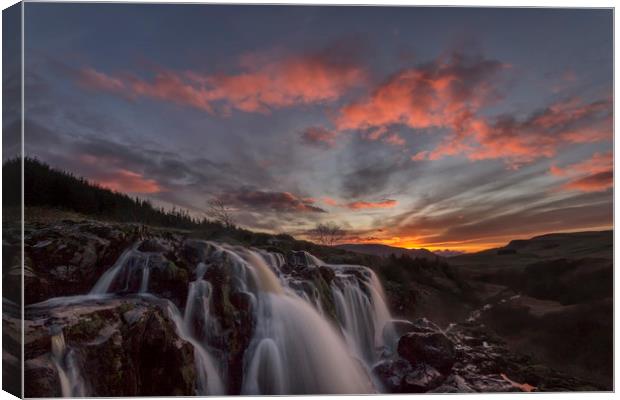 Loup of Fintry Sunset Canvas Print by overhoist 