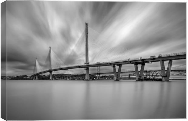 The Queensferry Crossing Canvas Print by overhoist 
