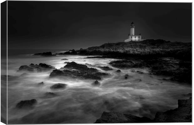 Turnberry Lighthouse Canvas Print by overhoist 