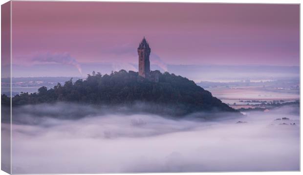 Wallace Monument Canvas Print by overhoist 