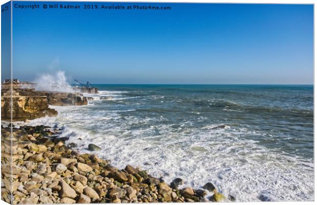 Portland Bill Dorset Canvas Print by Will Badman