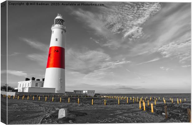 Portland Bill Dorset Canvas Print by Will Badman