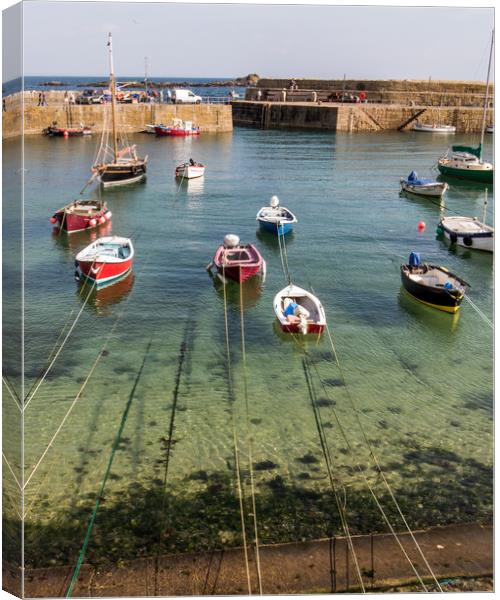 Mousehole Cornwall Canvas Print by David Belcher