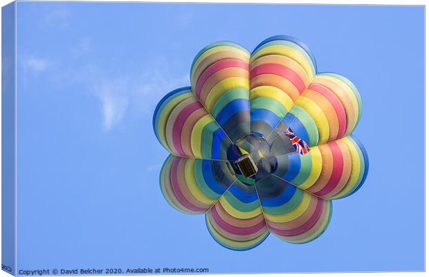 Hot air balloon Canvas Print by David Belcher