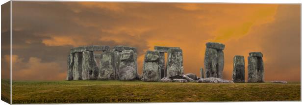 Stonehenge Canvas Print by David Belcher