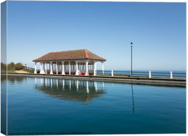  Sheringham boating lake  Canvas Print by David Belcher