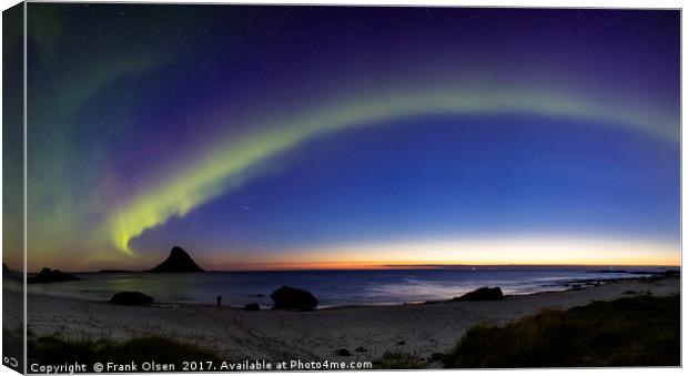 Panorama at the beach Canvas Print by Frank Olsen