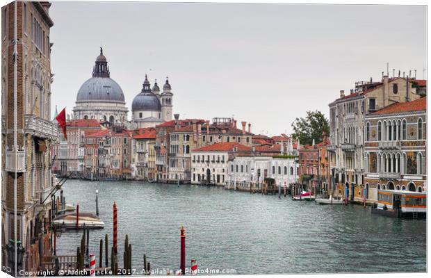Grand Canal, Venice, Italy.  Canvas Print by Judith Flacke