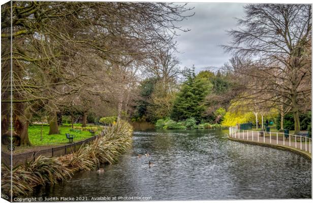 Springtime in Carshalton, Canvas Print by Judith Flacke