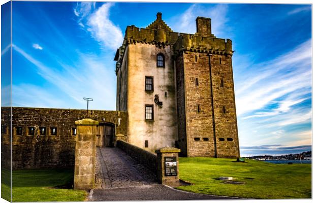 Broughty ferry Castle Canvas Print by Dundee Photography
