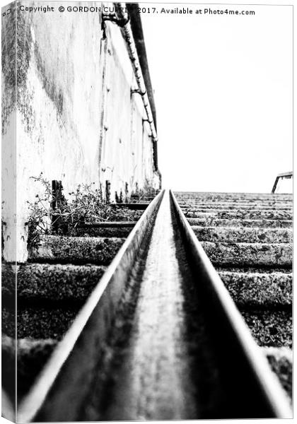 Steps and Rails Canvas Print by Dundee Photography