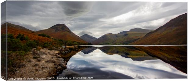 Wast water The lake district cumbria Canvas Print by david siggens