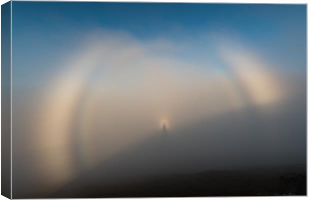 Fogbow plus Brocken Spectre Canvas Print by Gary Waterhouse