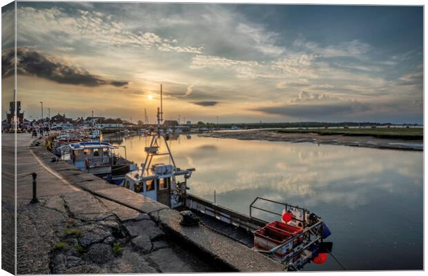 Evening in and around Wells-next-the-sea, Norfolk, 7th June 2021 Canvas Print by Andrew Sharpe