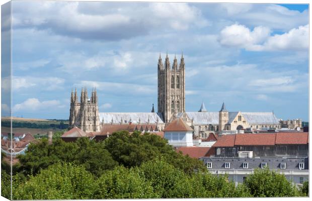 Canterbury Cathedral Canvas Print by Andrew Sharpe