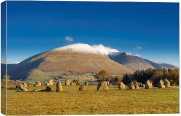 Castlerigg Stone Circle, Cumbria Canvas Print by Andrew Sharpe