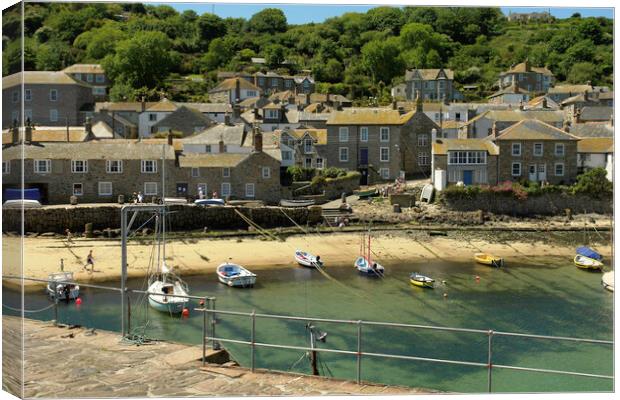 Mousehole, Cornwall Canvas Print by Andrew Sharpe
