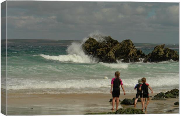 St Ives, Cornwall Canvas Print by Andrew Sharpe