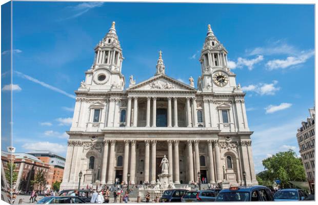 St Paul's Cathedral Canvas Print by Andrew Sharpe