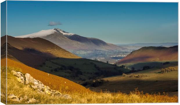 Newlands Pass, Cumbria Canvas Print by Andrew Sharpe