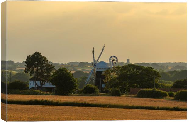 Paston Mill, 24th June 2022 Canvas Print by Andrew Sharpe