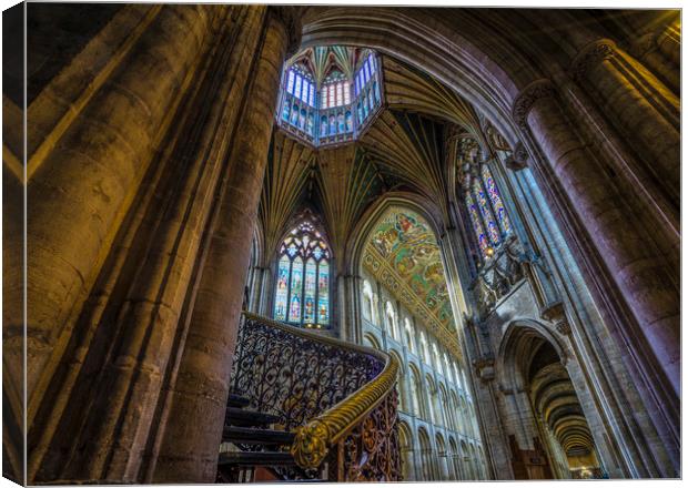 The Octagon, Ely Cathedral Canvas Print by Andrew Sharpe