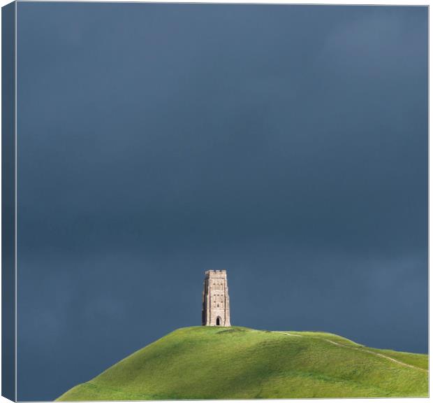 St Michael's Tower, Glastonbury Tor Canvas Print by Andrew Sharpe