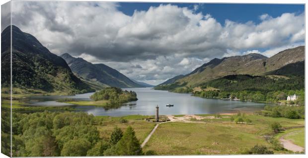 Glenfinnan Monument Canvas Print by Andrew Sharpe