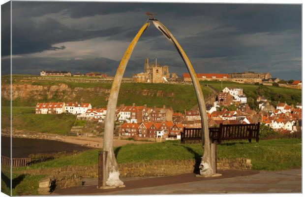 The whalebone arch, Whitby Canvas Print by Andrew Sharpe