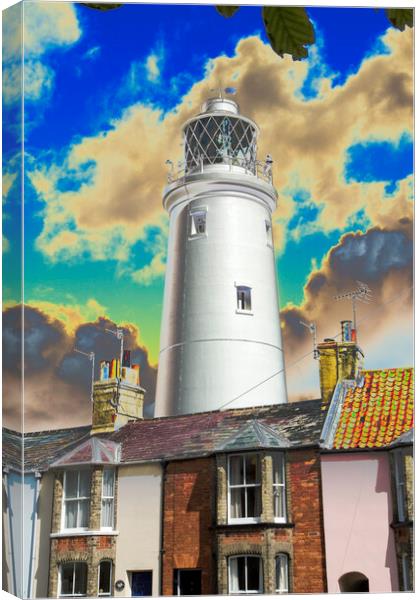 Southwold lighthouse, Suffolk Canvas Print by Andrew Sharpe