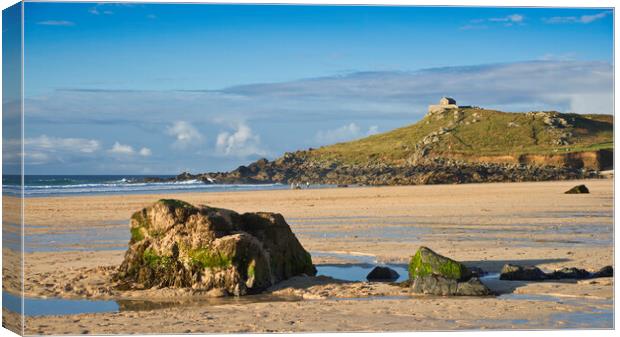 Pothmeor Beach, St Ives, Cornwall Canvas Print by Andrew Sharpe