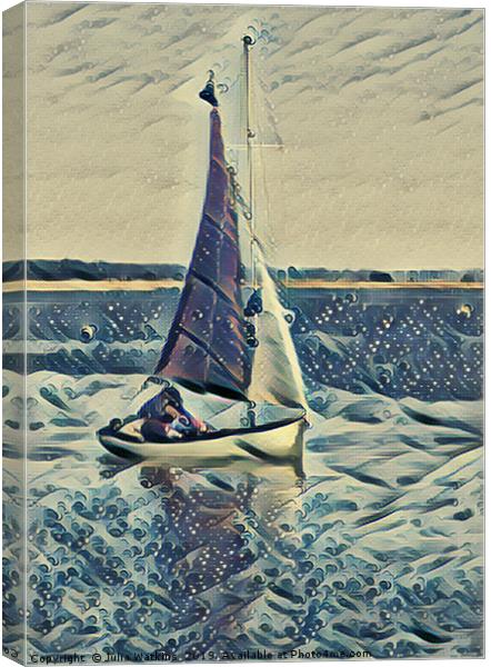 Sailing  Canvas Print by Julia Watkins