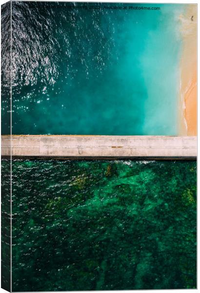 Paradise Beach from above Canvas Print by Alexandre Rotenberg