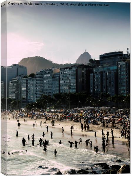 Copacabana, Rio de Janeiro, Brazil Canvas Print by Alexandre Rotenberg