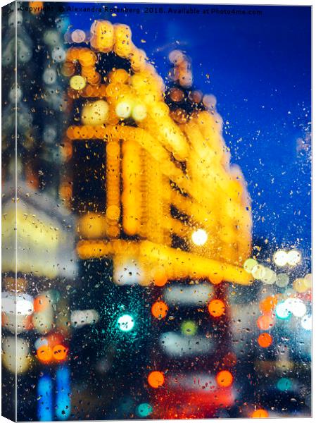 Melancholic London Lights  Canvas Print by Alexandre Rotenberg