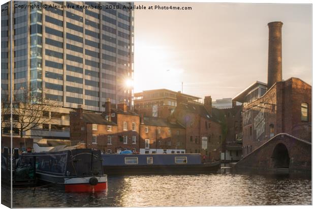 Regency Wharf, Birmingham Canvas Print by Alexandre Rotenberg