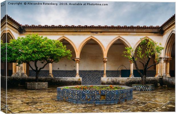 Cloister of the Cemetery, Tomar, Portugal Canvas Print by Alexandre Rotenberg
