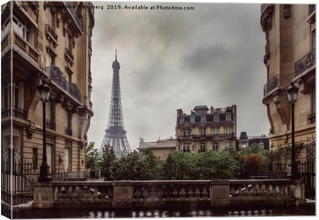 Melancholic Eiffel Tower, Paris Canvas Print by Alexandre Rotenberg