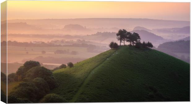 Colmer's Hill Canvas Print by Daniel Farrington