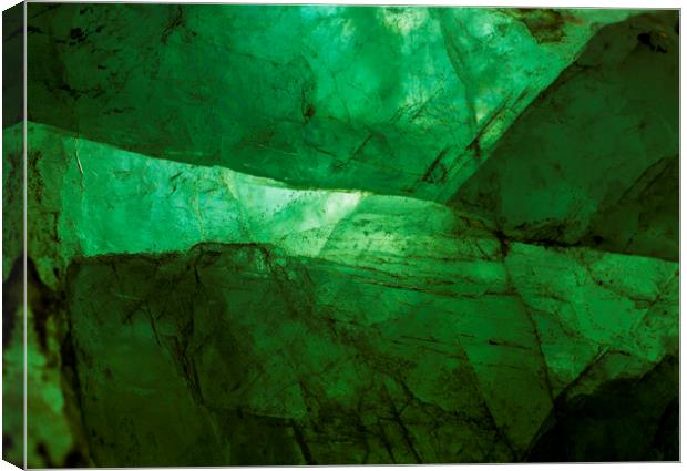 Crystalline Green Canvas Print by Kelly Bailey