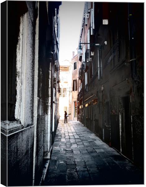 The Alleyways of Venice, Italy Canvas Print by Juli Davine