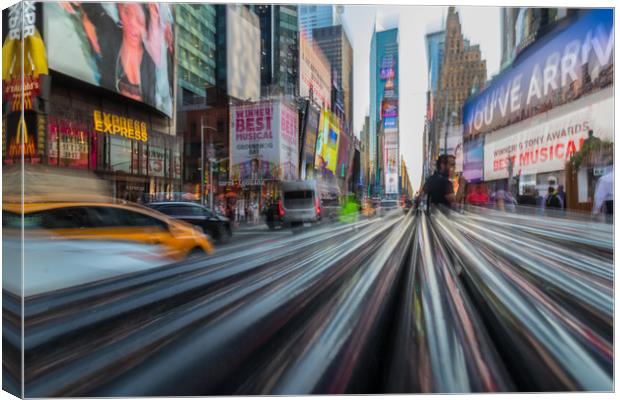 Times Square in New York Canvas Print by Tony Keogh