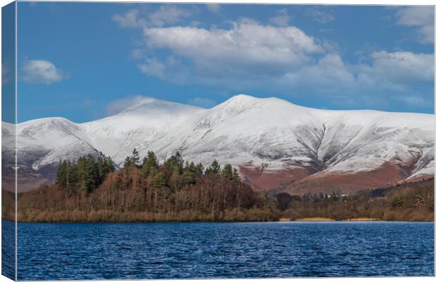 Derwent Water and Skiddaw Canvas Print by Tony Keogh