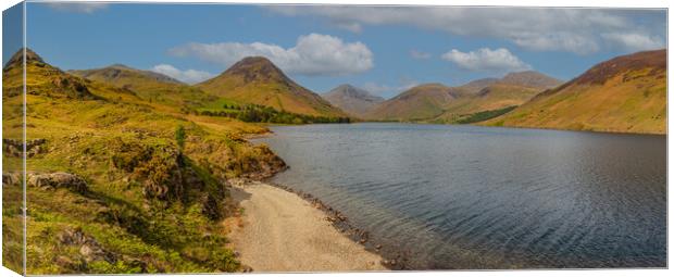 Wast Water in the Lake District - Panorama  Canvas Print by Tony Keogh