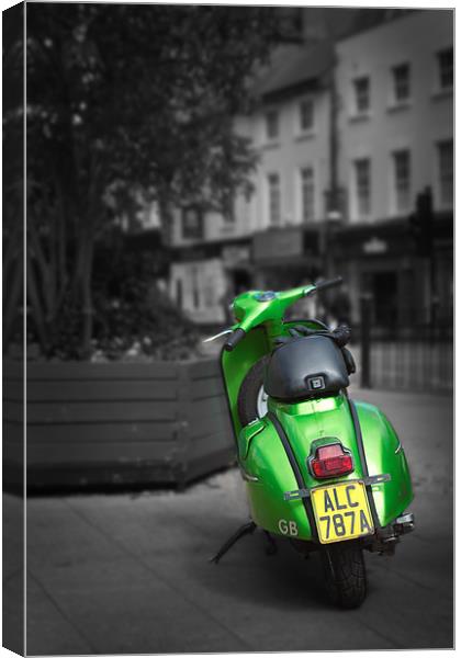 Vespa Sprint Canvas Print by Donnie Canning