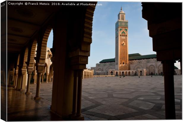 Hassan II mosque Canvas Print by Franck Metois