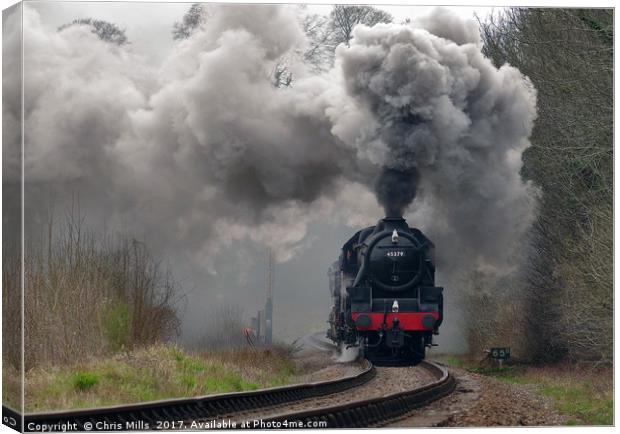 Full Steam Ahead Canvas Print by Chris Mills